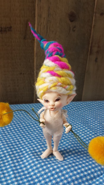 3.5" Wool Candy Carnival Spiral